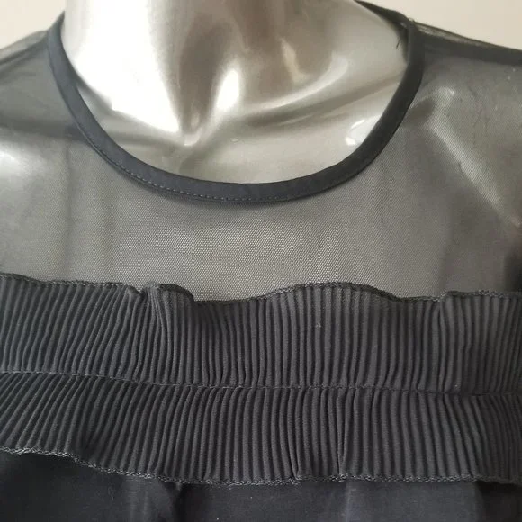 Black Ruffle Top - Picture 2 of 4